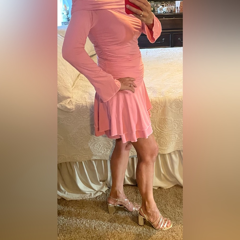 Off Shoulder Mini Dress - Picture 7 of 13